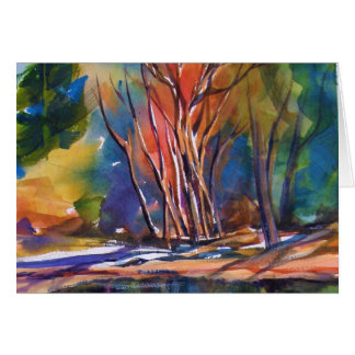 Aspens en schaduwen van Yosemite CARD