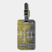 Aspen's gele gloed bagagelabel (Voorkant verticaal)