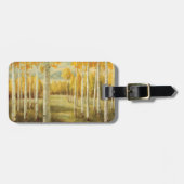 Aspens in het najaar bagagelabel (Voorkant horizontaal)