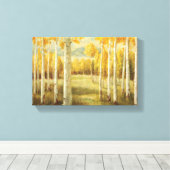 Aspens in het najaar canvas afdruk (Insitu (Houten vloer))