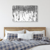 Aspens in Sneeuw Canvas kunst print (Insitu (Slaapkamer))