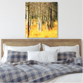 Aspens op de San Francisco Peaks Canvas Afdruk (Insitu (Slaapkamer))