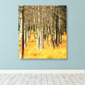 Aspens op de San Francisco Peaks Canvas Afdruk (Insitu (Houten vloer))
