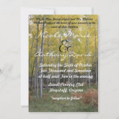 Aspen's Yellow Glow-uitnodiging Kaart (Voorkant)