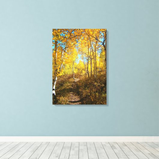 Aspensroute Canvas Afdruk (Insitu (Houten vloer))