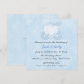 Aspepoester Blauwe Koets Sprookjes Uitnodigingen (Voorkant / Achterkant)