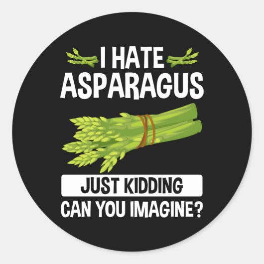 Aspergekronen voor het planten van aspergekruid ronde sticker (Voorkant)