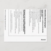 Asperger Emergency Kaart (Achterkant)