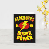 Asperger is mijn superkracht kaart (Gele Bloem)