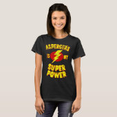 Asperger is mijn superkracht t-shirt (Voorkant volledig)