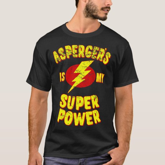 Asperger is mijn superkracht t-shirt (Voorkant)