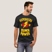 Asperger is mijn superkracht t-shirt (Voorkant volledig)