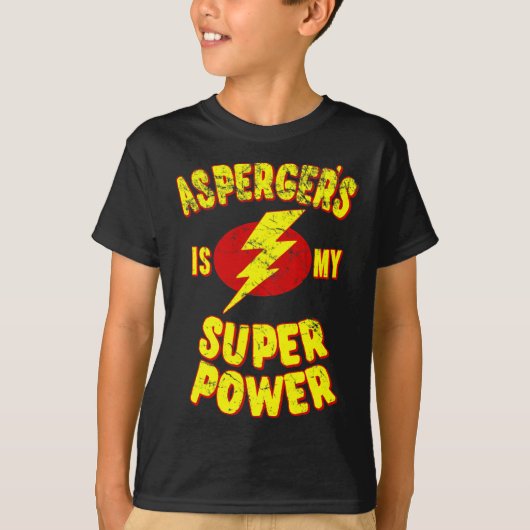 Asperger is mijn superkracht t-shirt (Voorkant)