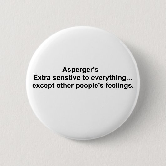 Asperger Ronde Button 5,7 Cm (Voorkant)
