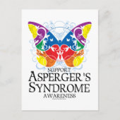Asperger Syndrome Butterfly Briefkaart (Voorkant)