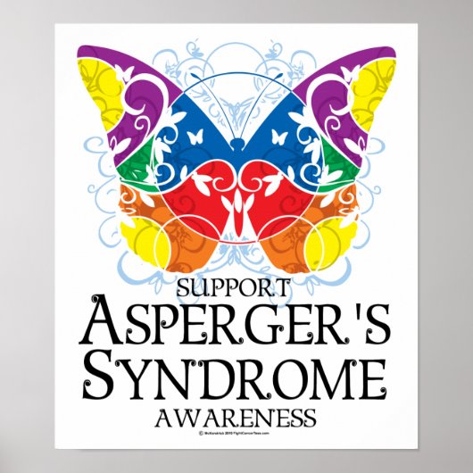 Asperger Syndrome Butterfly Poster (Voorkant)