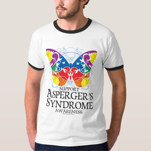 Asperger Syndrome Butterfly T-shirt (Voorkant)