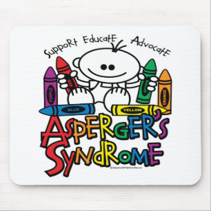 Asperger Syndrome Crayons Muismat