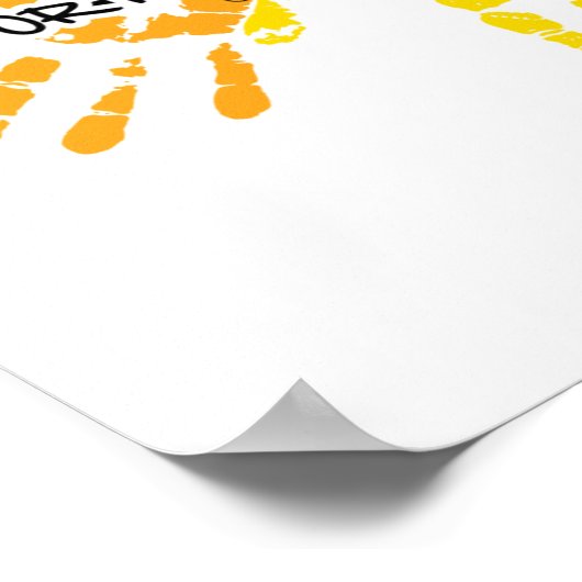 Asperger Syndrome Handdruk Poster (Hoek)