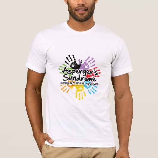 Asperger Syndrome Handdruk T-shirt (Voorkant)