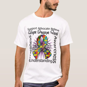Asperger Syndrome Inspiratie Spiral Ribbon T-shirt