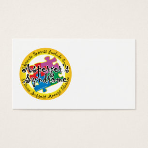 Asperger syndroom Puzzle Pin Visitekaartje