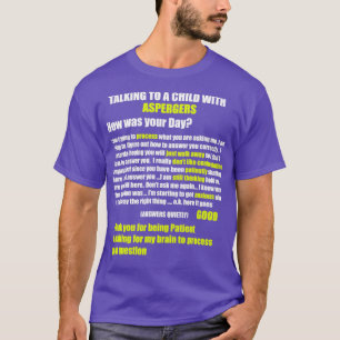 Aspergers Autisme ADHD Verwerkingsvertraging Hoe w T-shirt