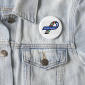 Asperger's Awareness Ribbon Ronde Button 5,7 Cm (In situ)