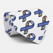 Asperger's Awareness Ribbon Stropdas (Opgerold)