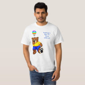 Aspergers:Beer om anders te denken T-shirt (Voorkant volledig)
