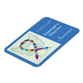Asperger's Disorder Awareness Ribbon Angel Magnet Magneet (Linkerzijde)