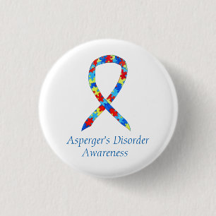 Asperger's Disorder Custom Ribbon Art Pins Ronde Button 3,2 Cm