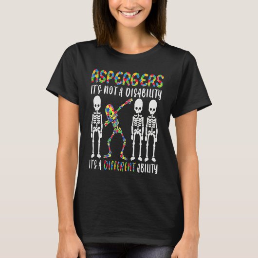 Aspergers is not a disability it's a different abi t-shirt (Voorkant)