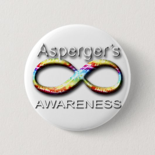Aspergers Ronde Button 5,7 Cm (Voorkant)