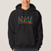 Asperger's Syndrome Think PUZZLE Hoodie (Voorkant)
