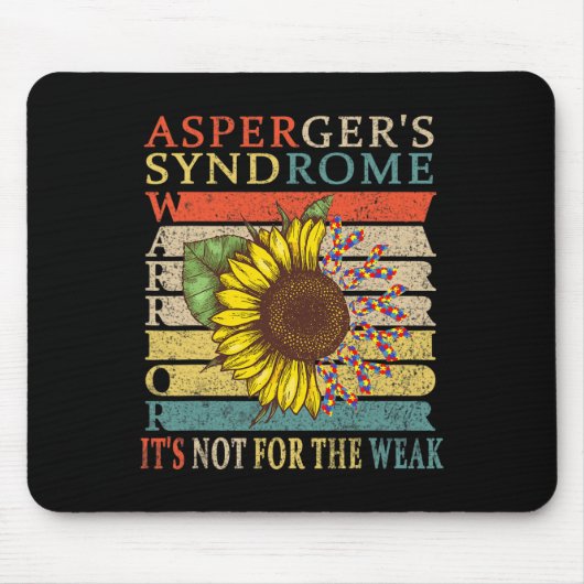 Asperger's Syndrome Warrior Muismat (Voorkant)