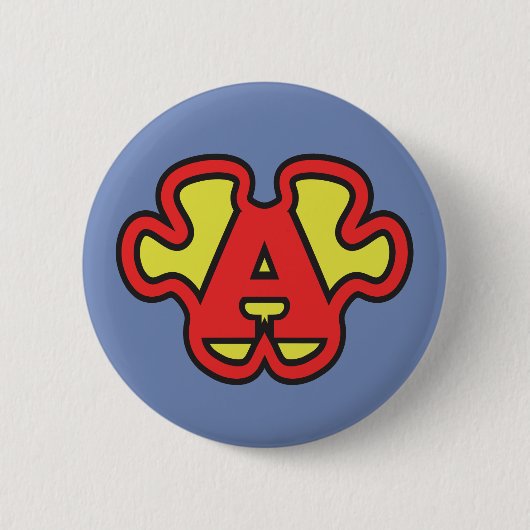 aspergersyndroom SuperASPIE-jigzaag mijn Superpowe Ronde Button 5,7 Cm (Voorkant)