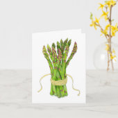 Asperges gevouwen kaart (Gele Bloem)