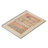 Asperges me - Gregoriant Chant Medieval Manuscript Notitieboek (Linkerzijde)