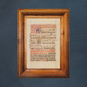 Asperges me Gregoriant Chant Middeleeuws Manuscrip Poster