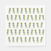 Asperges ontwerp papieren servet (Voorkant)