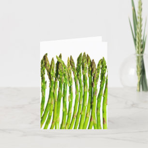 Asperges op wit - Gepersonaliseerd Veggie Achtergr Kaart