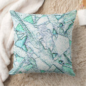 Áspero como rocha, num misto de ciano e menta kussen (Deken)