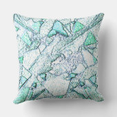 Áspero como rocha, num misto de ciano e menta kussen (Achterkant)