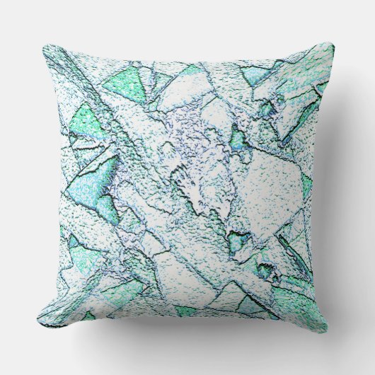 Áspero como rocha, num misto de ciano e menta kussen (Voorkant)