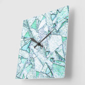 Áspero como rocha, num misto de ciano e menta vierkante klok (Hoek)