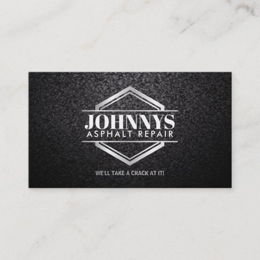  Aspfaltreparatie-Visitekaartjes Visitekaartje (Voorkant)