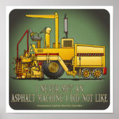 Asphalt-betaler Poster offerte (Voorkant)