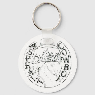 Asphalt Cowboy logo sleutelhanger