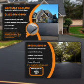 Asphalt Driveway Sealing Company Flyer